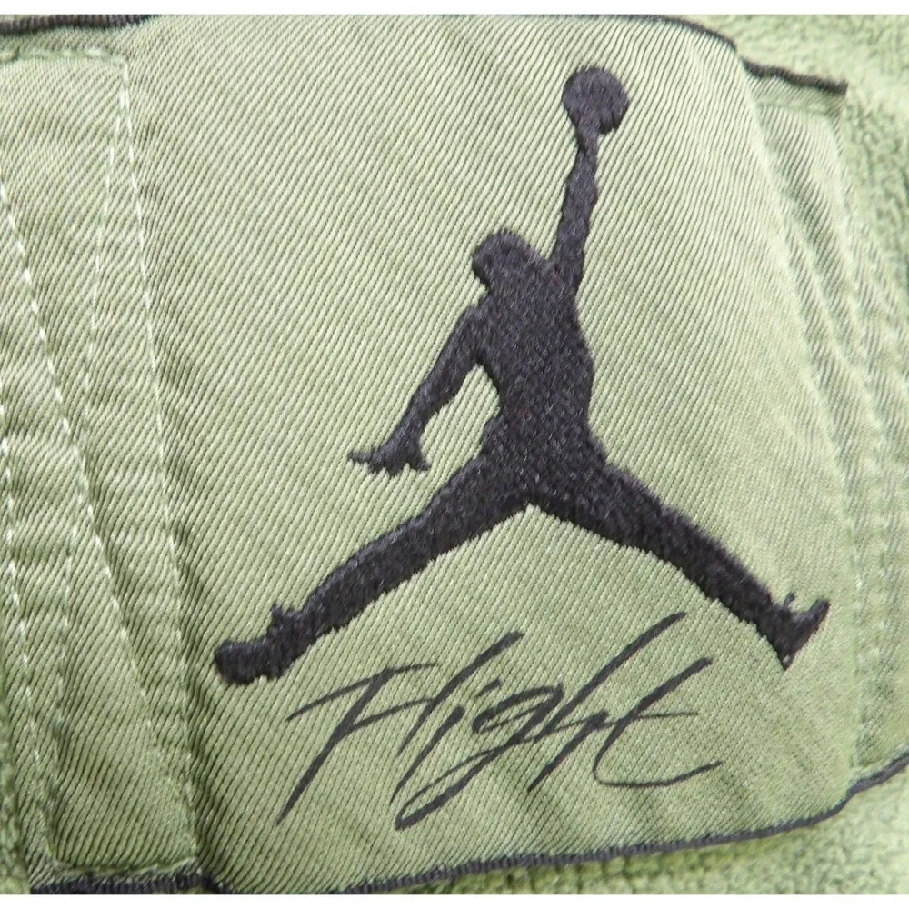Jordan Flight Fleece Sweatpants Men L Green Jumpman Logo Pocket Joggers Gym Wear